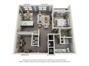 Floor plans are artist’s rendering. All dimensions are approximate. Actual product and specifications may vary in dimension or detail. Not all features are available in every apartment. Prices and availability are subject to change.
