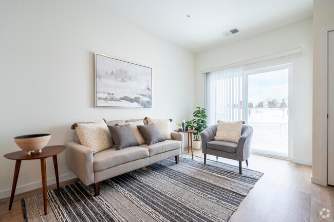 1BR, 1BA - 664SF - Living Area - Terraces of Windsor Crossing 55+