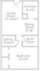 1BR/1BA