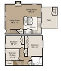 WOC Floor Plan 3Bedroom-One+Half-Bath-TH-1200-SqFt.jpg