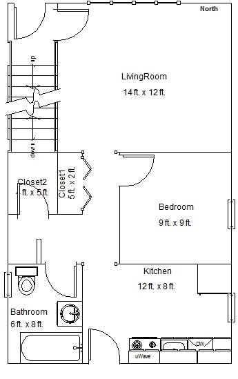 Photo - Spacious 1bedroom/1bath unit in Bucktown! Central Air, Dishwasher, FREE Laundry! Near Metra! Unit 1F