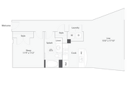 1 BR x 1 BA - A - Income-Restricted (50) Floorplan - Apartments in Milwaukee, Wisconsin