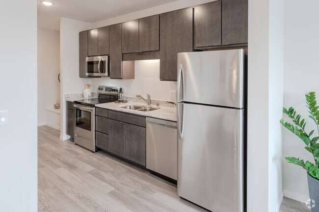 Cocina del estudio - Henley (6324-6344 Lyndale) Apartamentos