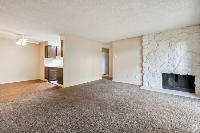2BR, 2BA - 1,152SF - Living Room