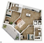 2 habitaciones/2 baños - B5