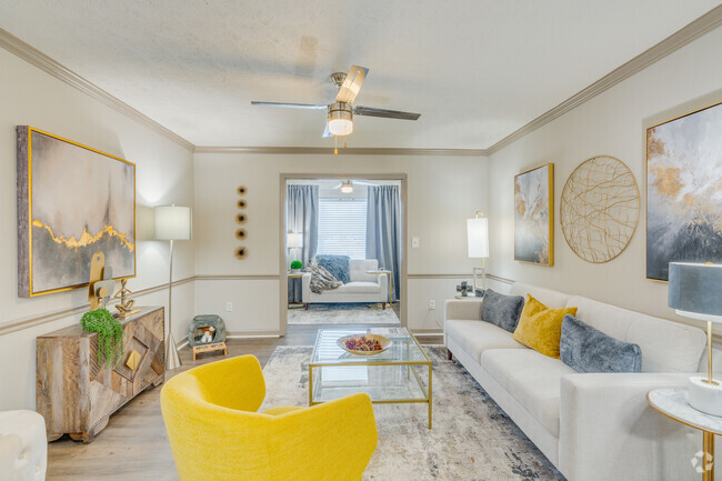 2BR, 2BA - 1,300SF Living Room - Fountain Brook Apartments