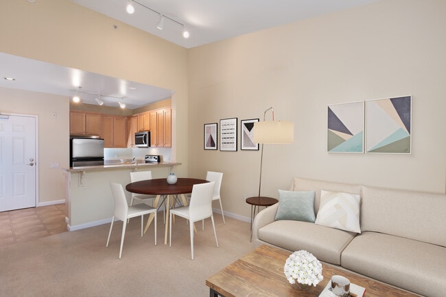 Renovated Package I Kitchen, living, and dining areas