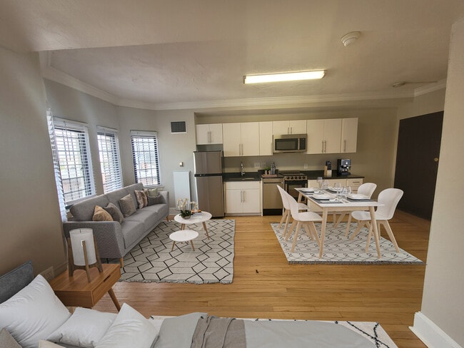 Studio 02 Living Space and Kitchen