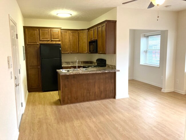 Living Room, Kitchen, Bedroom