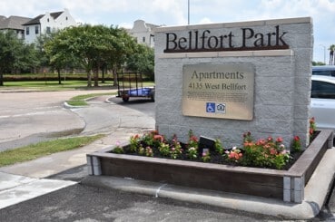 Bellfort Park Apartments Monument Sign