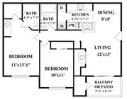 2BR/2BA