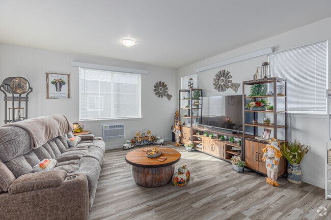 2BR, 1.5BA - Living Room - Home Run Patio Home Apartments
