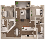 3B4 floor plan The Leo LoSo