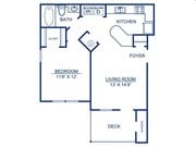 1 bed 1 bath