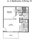 1BR/1BA