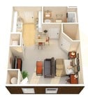 1 Habitación, 1 Baño