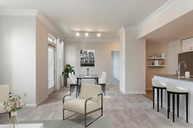 Finish Package II living and dining areas