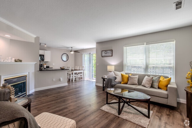 2BR, 1.5BA - 1,200SF - Living Room - Glenmuir