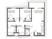 2 Bedrooms 2 Bathrooms in Preserve