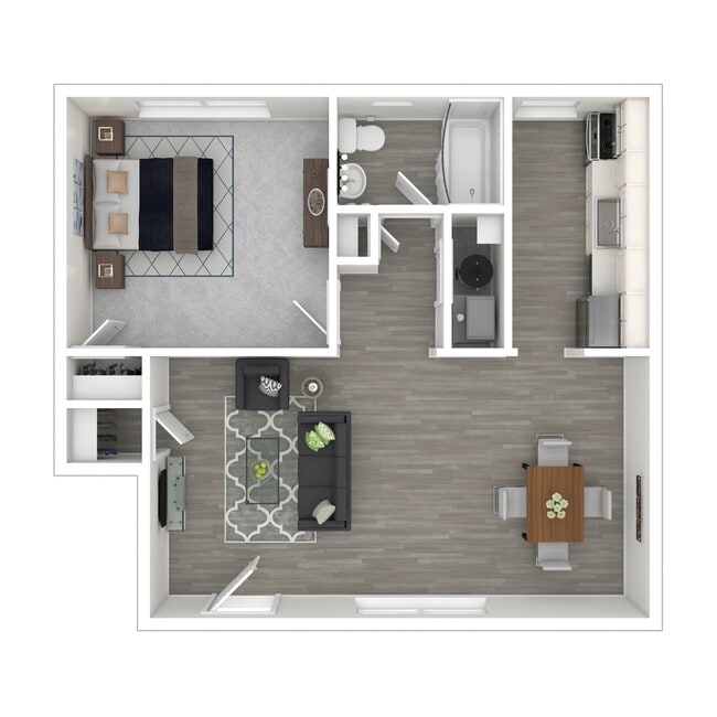 1 Bedroom 3D