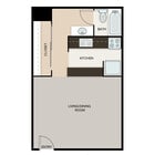 Studio 1 Bath 450 SQFT