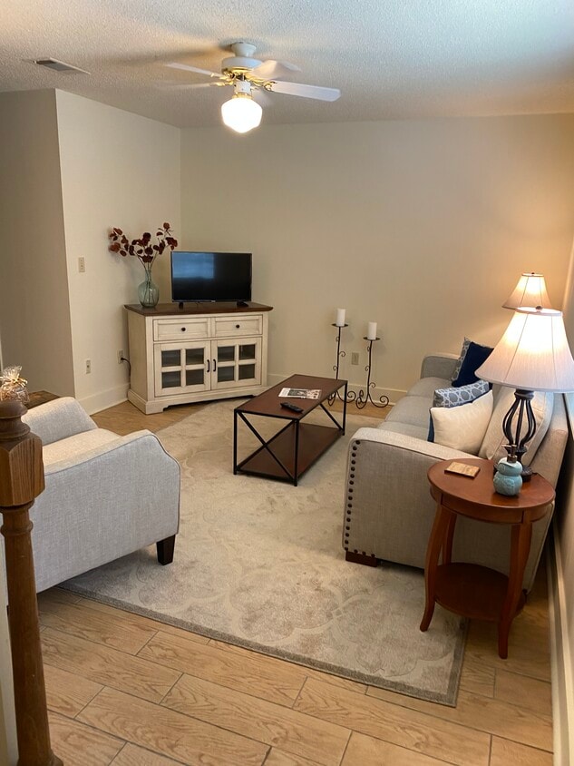 Den with coat closet downstairs - 114 Michael Dr (Oxford, MS)