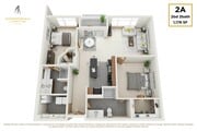 2 bedroom, 2 bath