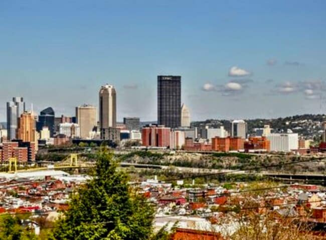 Beautiful Pittsburgh skyline views right from the balcony