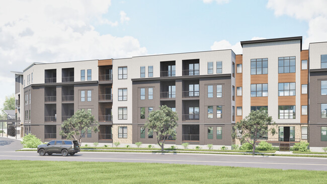 Exterior Rendering - Residences at DeForest Yards Apartments