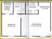 1BR/1BA