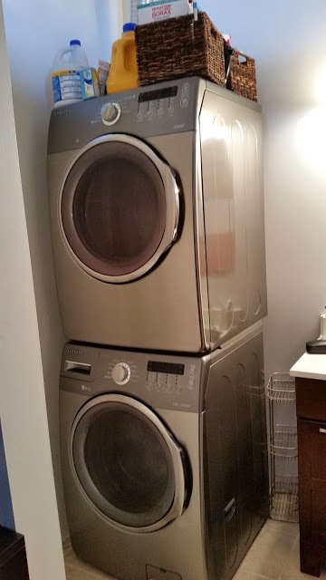High capacity, front-loading washer and dryer - 2261 Blake Street Unit 4E