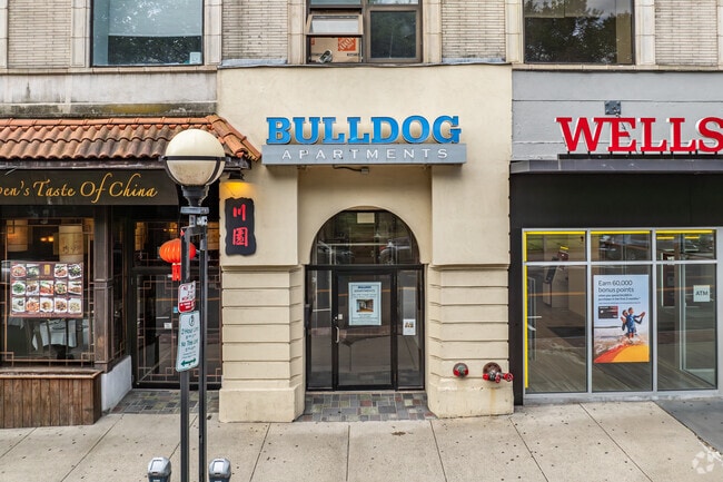 Entrance - Bulldog Apartments