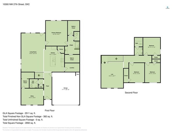 Photo - Very Nice 4 Bedroom 2 1/2 Bath in Yukon Schools + an office + bonus room