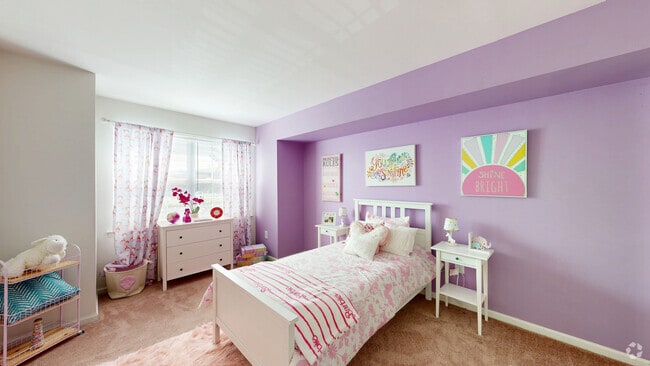 2BR, 2BA - 1,190SF - Bedroom
