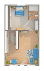 A1R | 1-Bedroom Floorplan