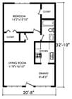 1BR/1BA