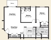2BR/1BA