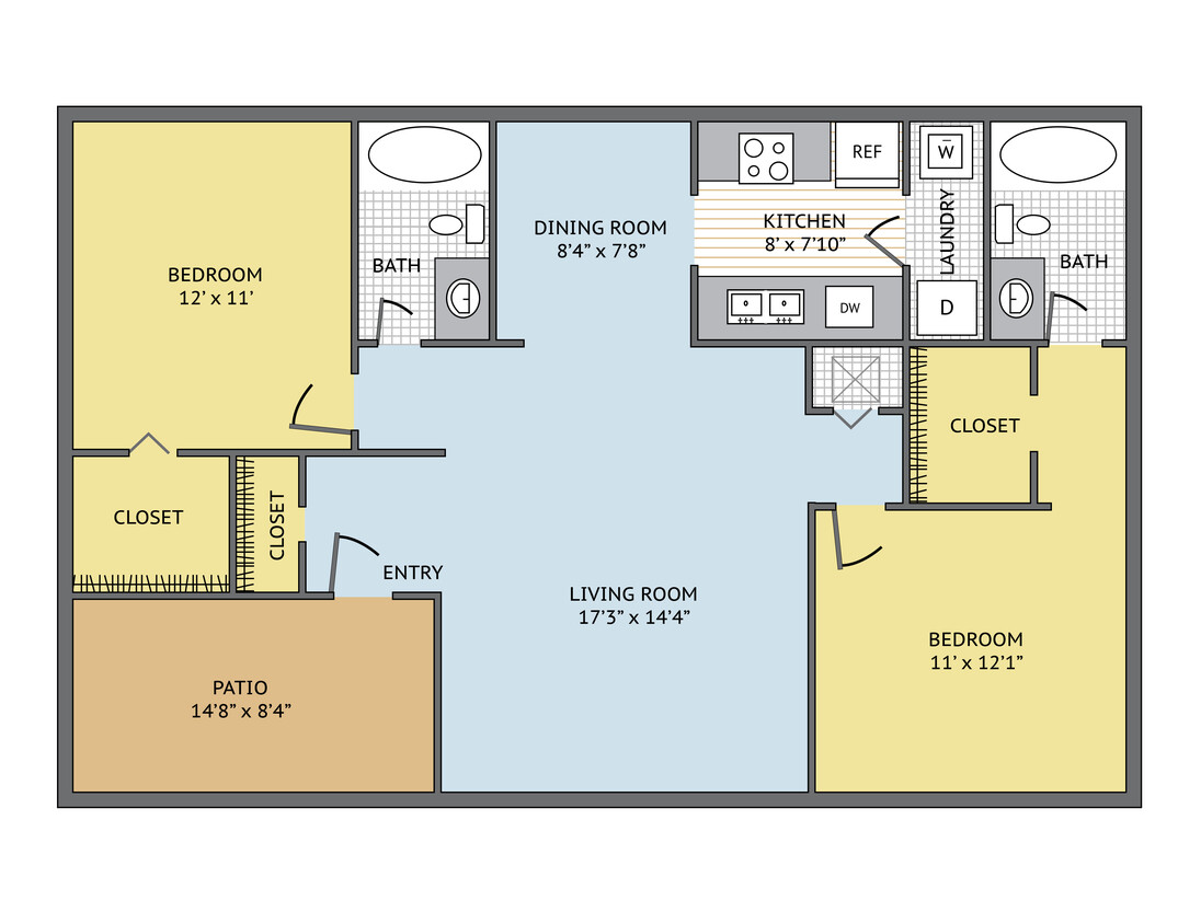 Floor Plan - Memphis Renovated	