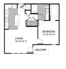 A-3 1Habitación - Esquina