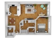1 dormitorio | 1 baño | 81 metros cuadrados