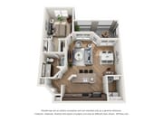 A2 Crest_1Bed_1Bath_ 845 Sq Ft