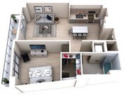 One Bedroom One Bath (819)