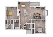 2 Bedroom | 2 Bath | 1115 SF