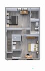 2 Bedroom Unit 3 Floor