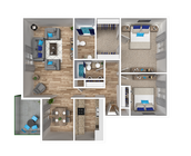 Explore this contemporary floor plan, perfect for modern living with spacious rooms and stylish design.
