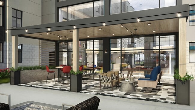 Courtyard Patio Rendering