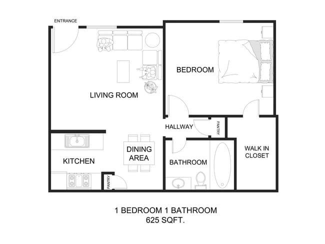 625 sqfts-1 - Buena Villa Apartments