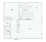 Van Buren | 1-Bedroom Floorplan