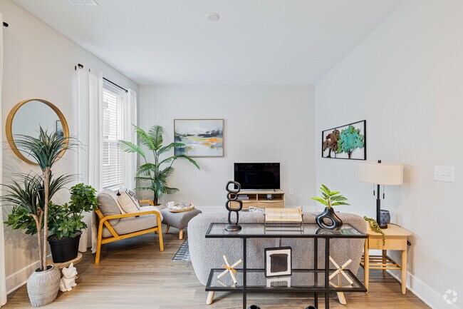 1BR, 1BA - 653SF - Living Room - The James at Springline