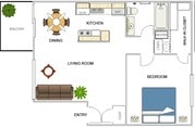 1BR/1BA